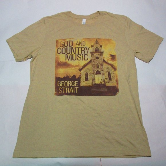 George Strait T-Shirt God and Country Music Size M - Picture 1 of 5